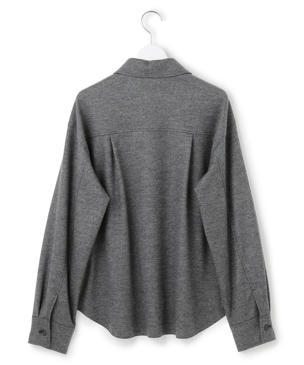 23区 【滝沢眞規子さん着用/VERY掲載/洗える】ウールミルドジャージー シャツ 