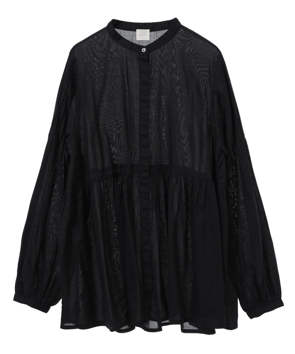 AMERICAN HOLIC バンドカラーピンタックブラウス 