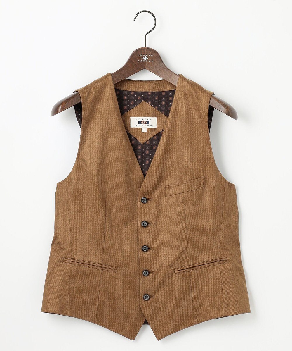 JOSEPH ABBOUD 【ストレッチ/スウェードタッチ/JAPANファブリック】コマ スウェード ベスト 