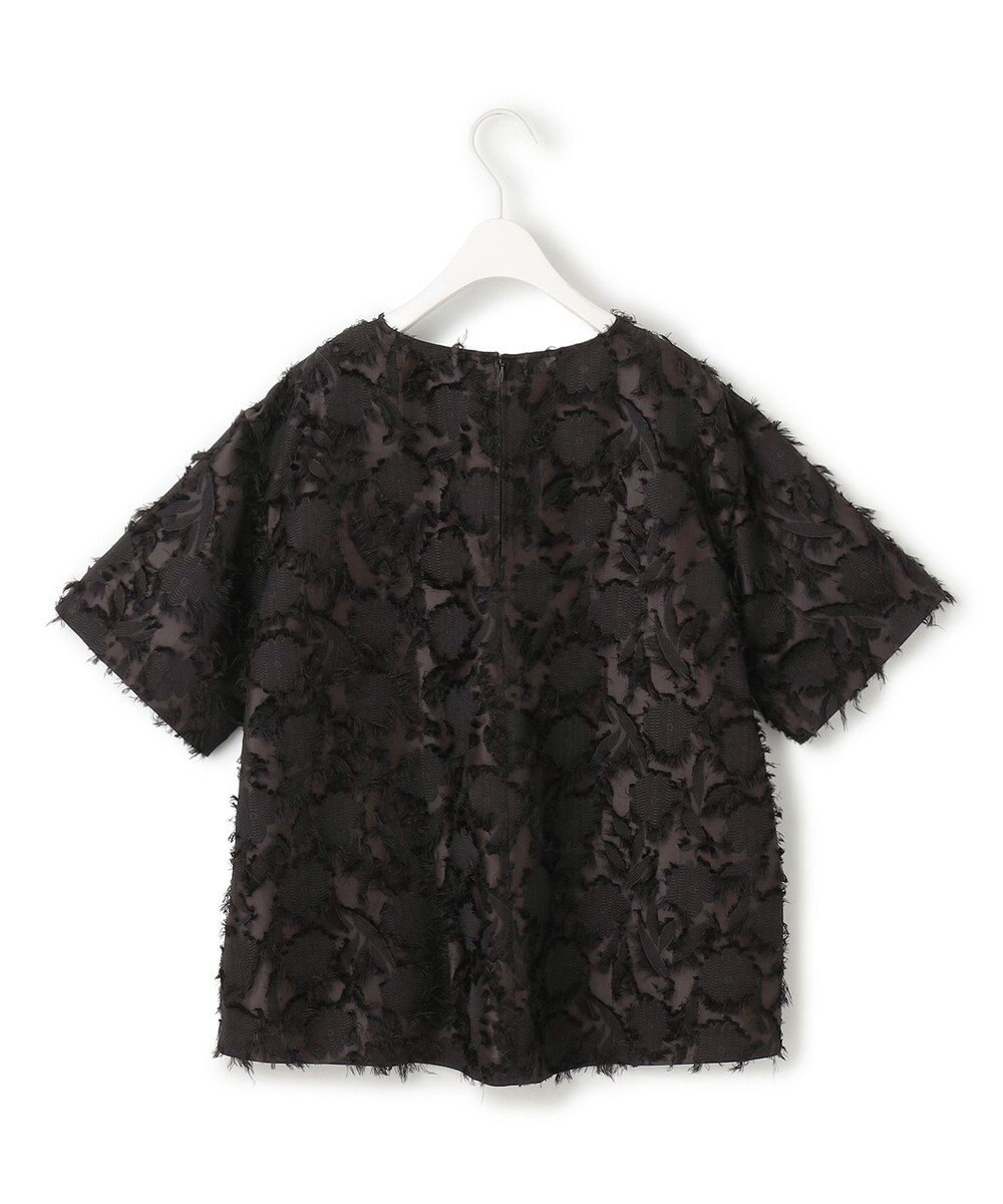 ICB 【洗える】 ヘアリーシアージャカード ブラウス 