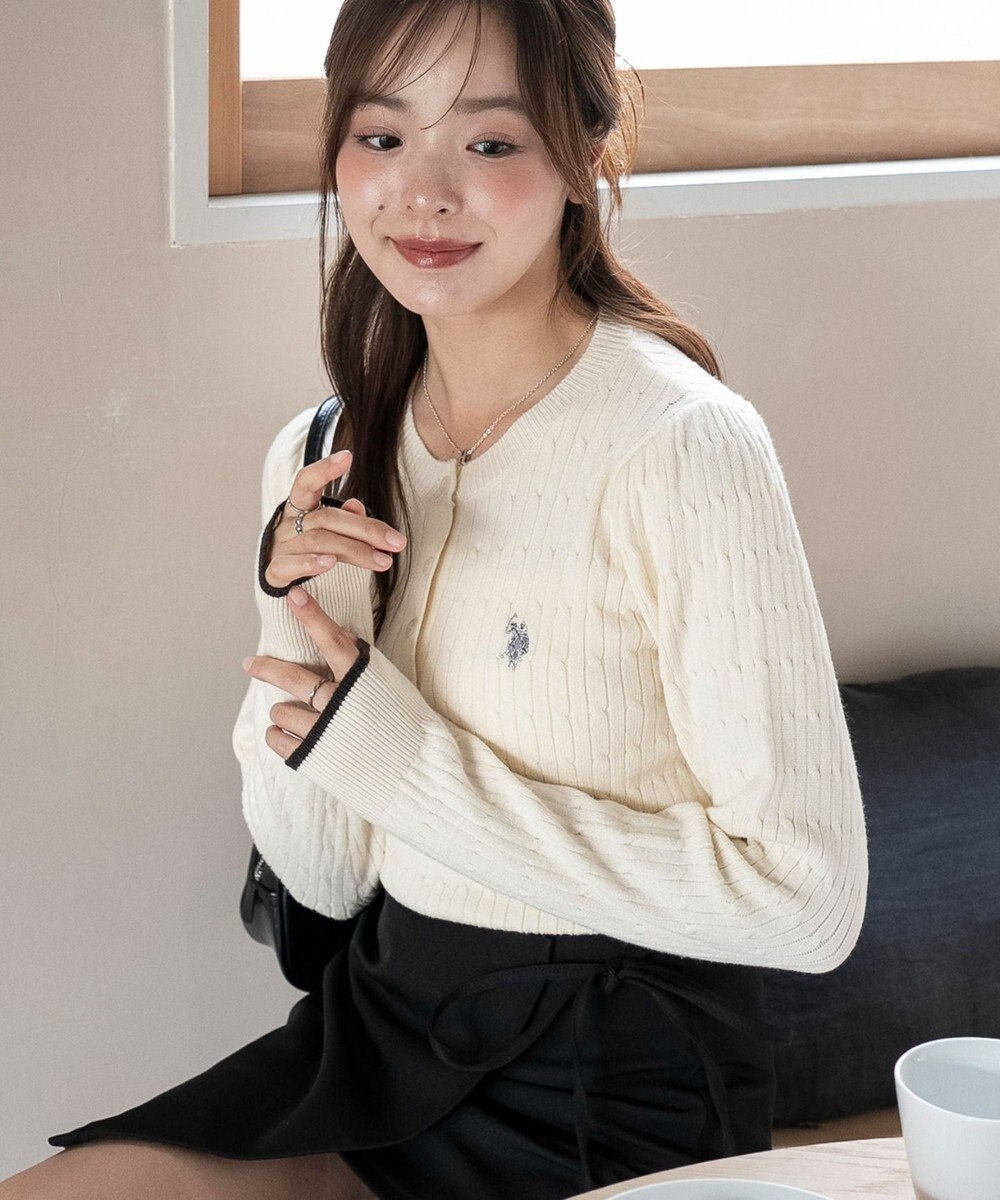 WEGO 【WEB限定/25年秋冬新作】別注USPOLOヘンリーネックニットPO 