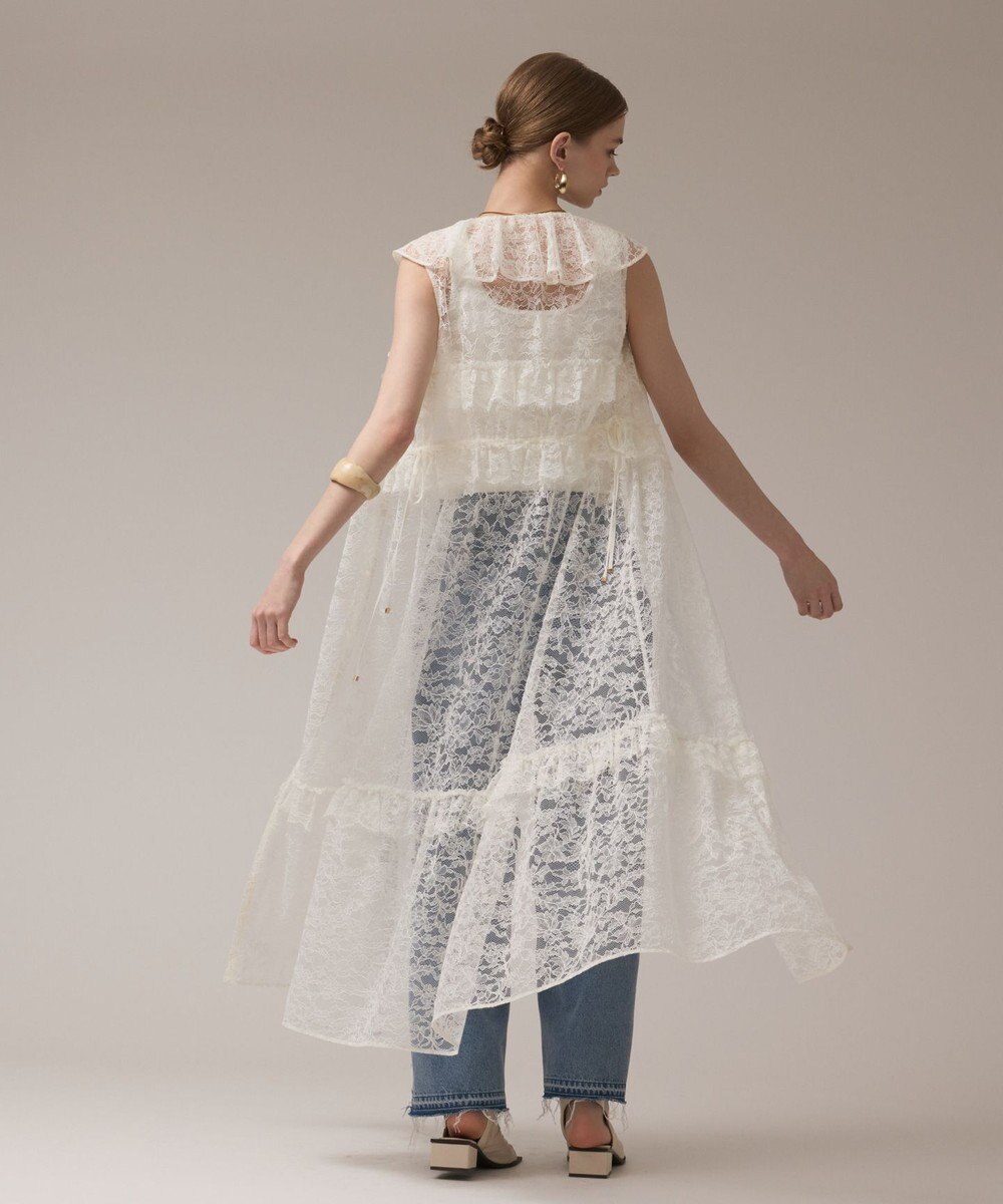 GRACE CONTINENTAL フリルカラーレースワンピース 