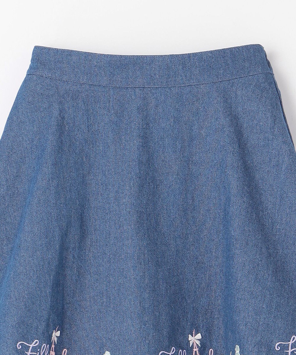 ANY KIDS 裾 ロゴ刺繍 スカパン 