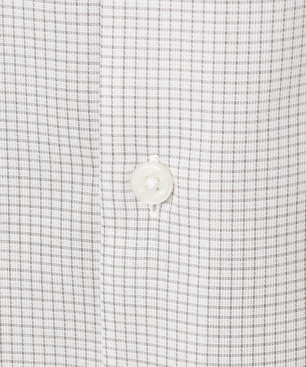 GOTAIRIKU 春夏向け【形態安定】SUMMERPREMIUMPLEATS_スナップダウンカラー 半袖ドレスシャツ_ブラウン(25年限定色) 