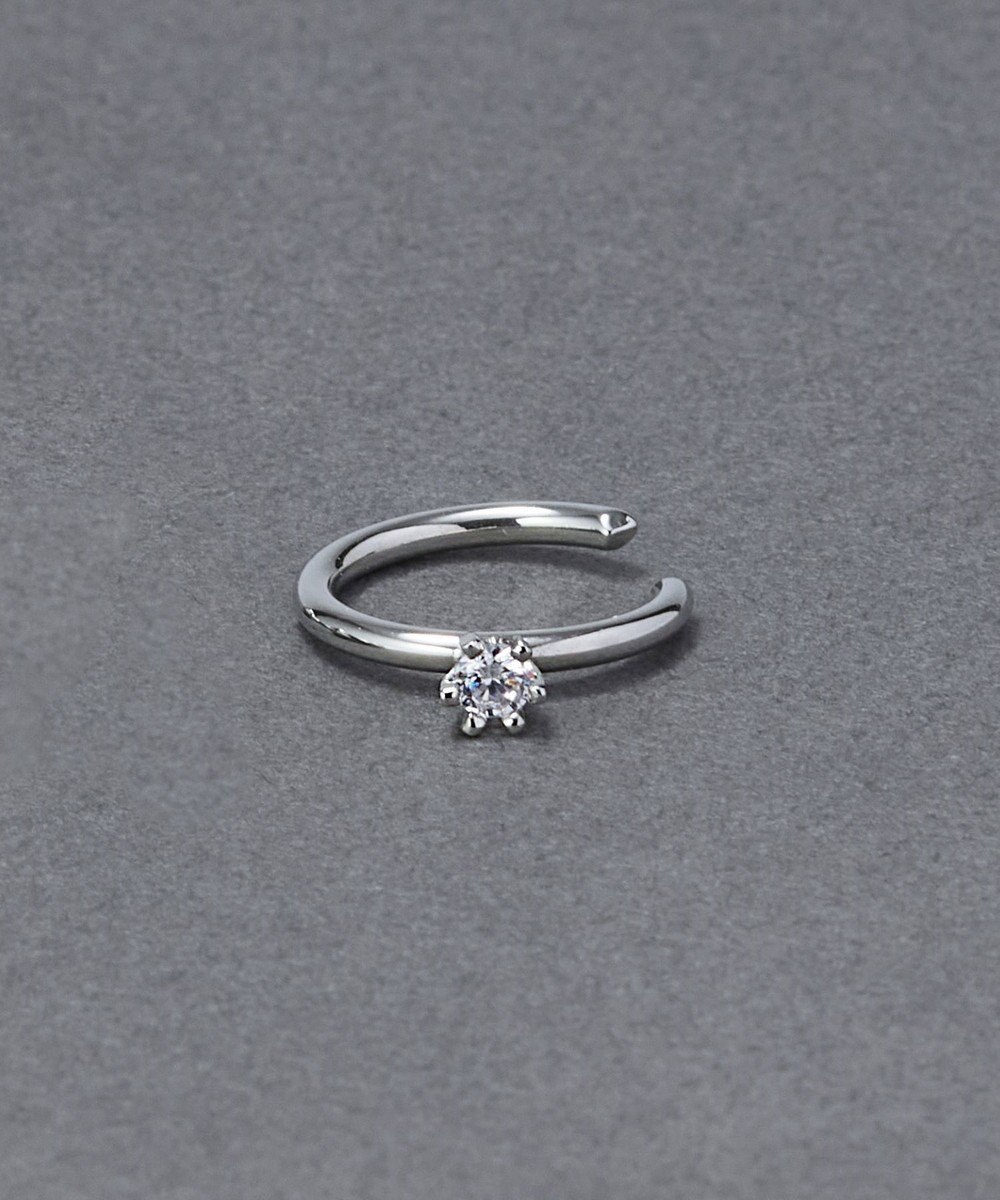 Phoebe 【金属アレルギー対応】ブリンクビジューイヤーカフ　シルバー/ニッケルフリー 