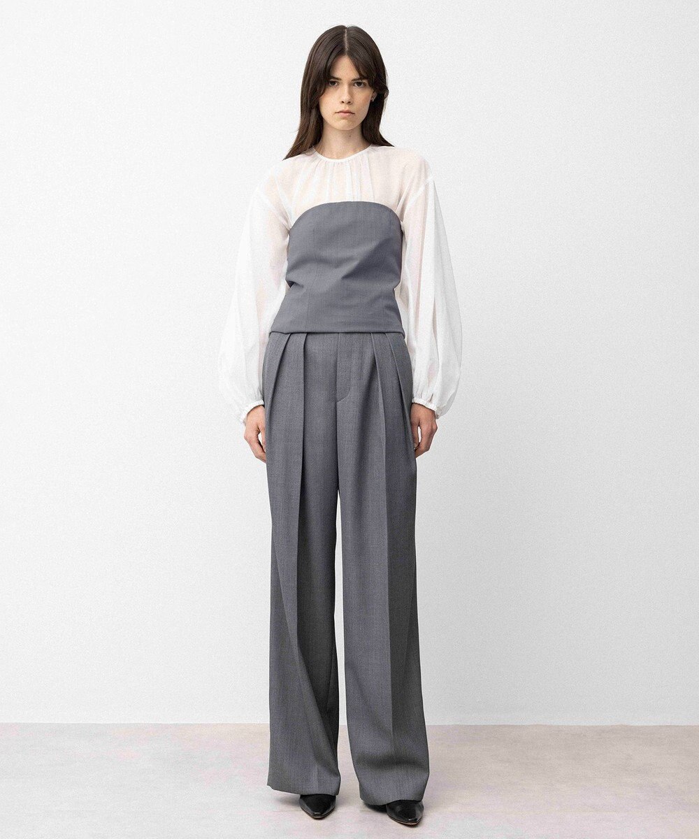 NAVE 【Nave】ウールポリエステルツイル ビスチェ 