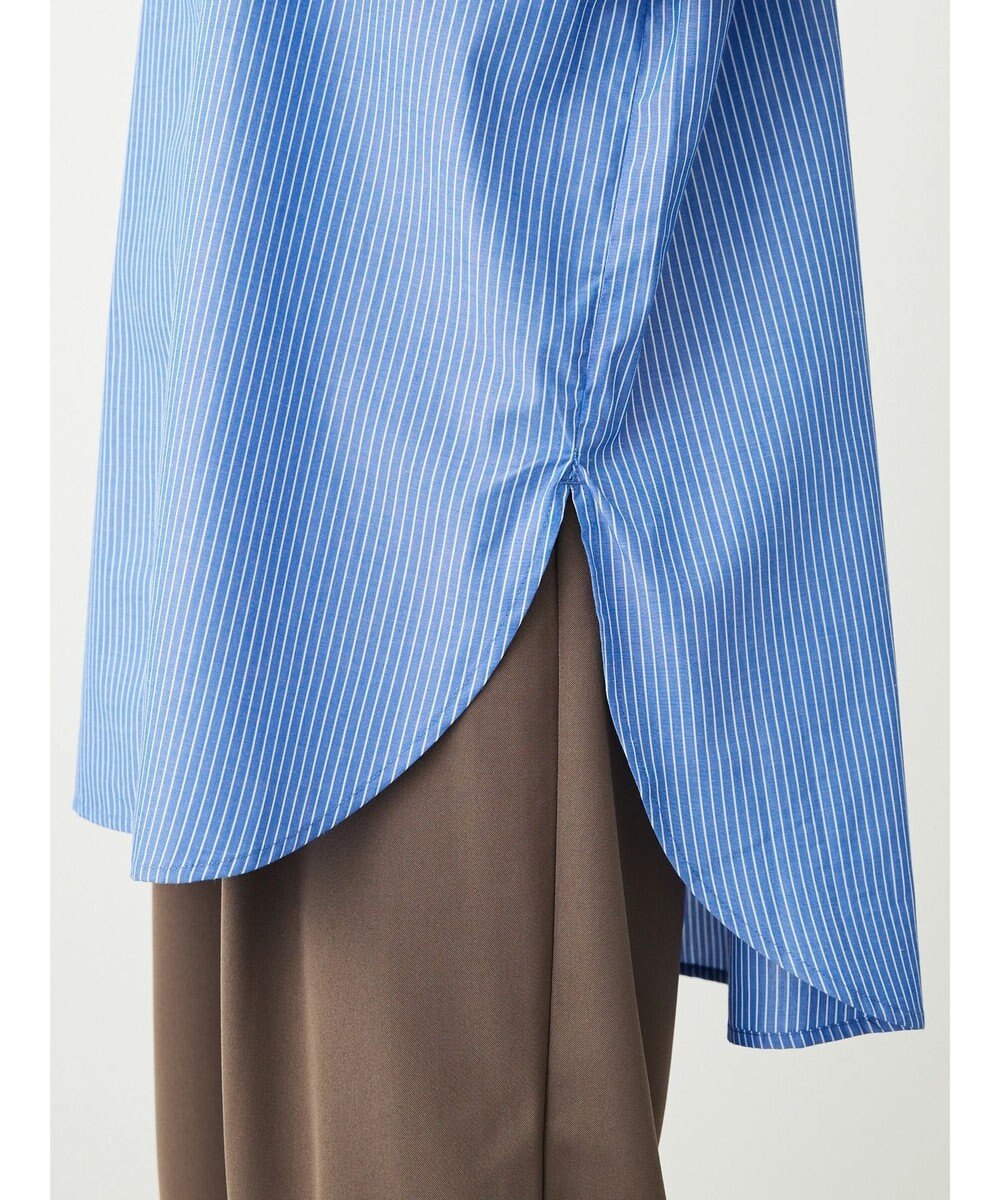 Green Parks イージーケアスタンドフリルシャツチュニック 