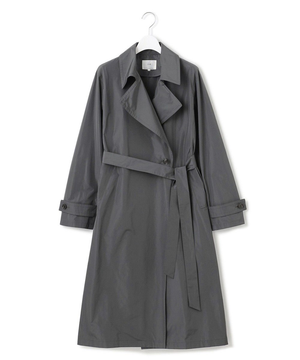 23区 【VERY3月号掲載/撥水加工/洗える】LIMONTA ハイカウントメモリータフタ コート 