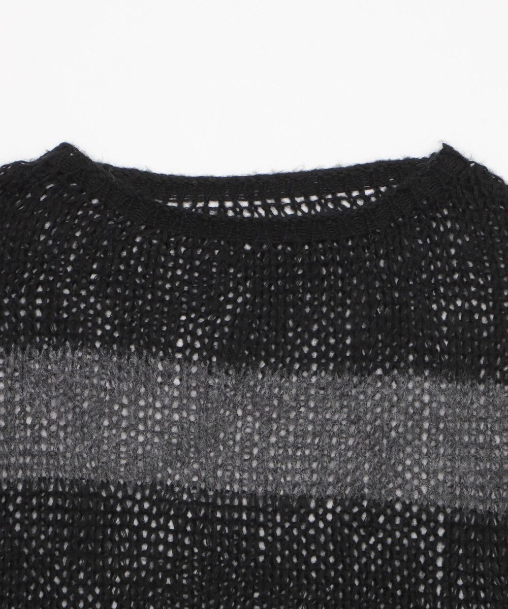 WEGO モヘアタッチボーダーBIGニット 