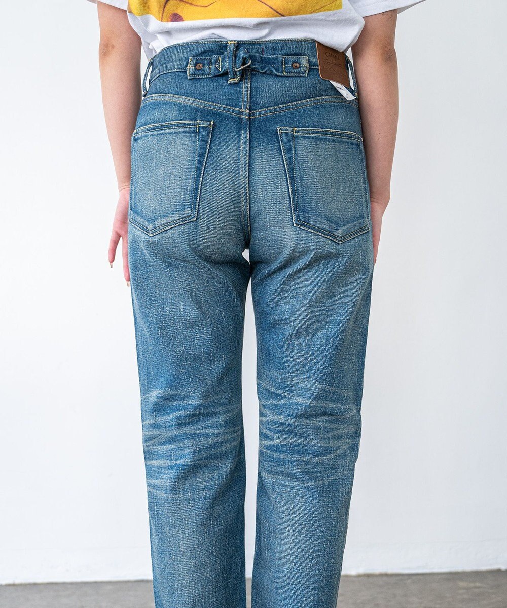 caqu boy`s cutⅡ テーパードストレートデニム USEDWASH 