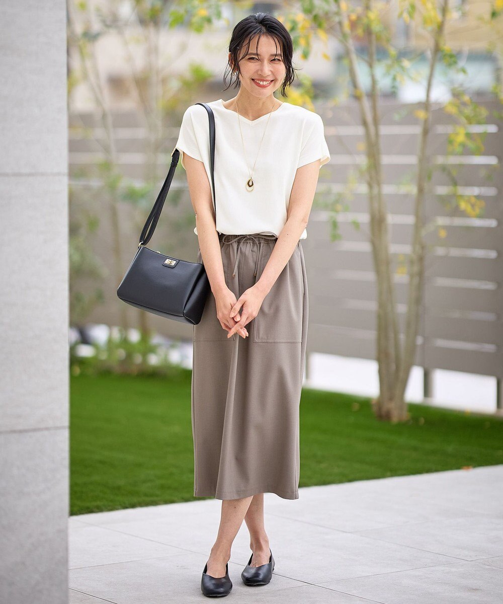 ANY L ハーフスリーブニット 