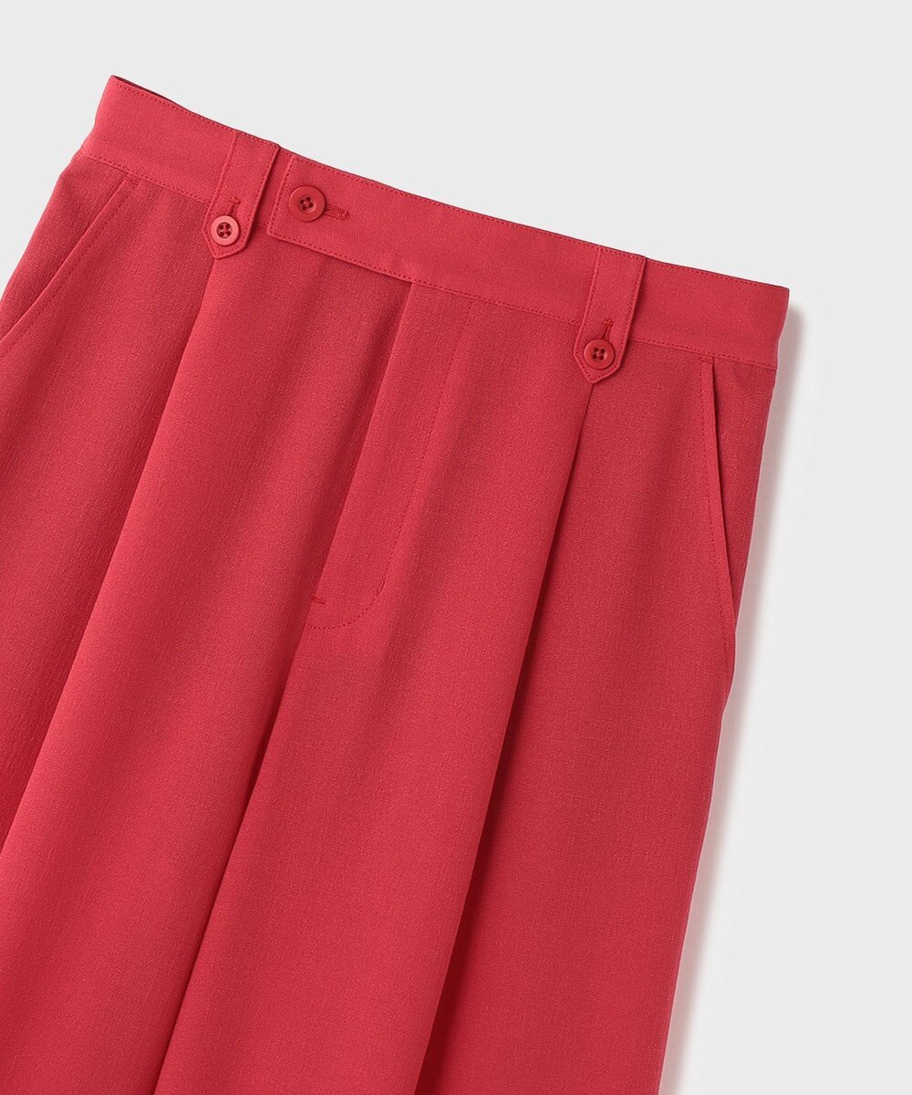 GRACE CONTINENTAL リネンタッチタックパンツ 