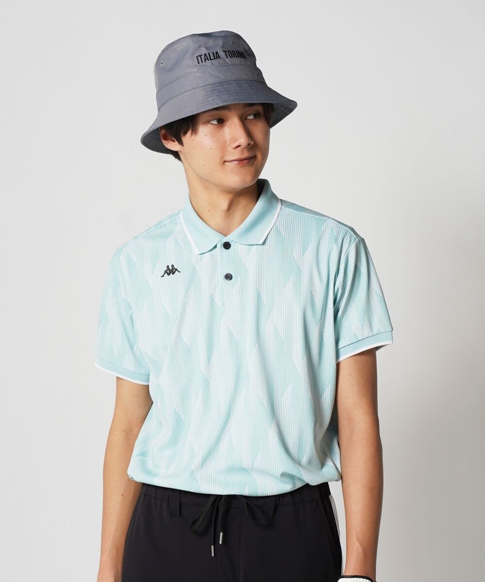 FILA GOLF／marie claire 【Kappa】柄半袖ポロシャツ 