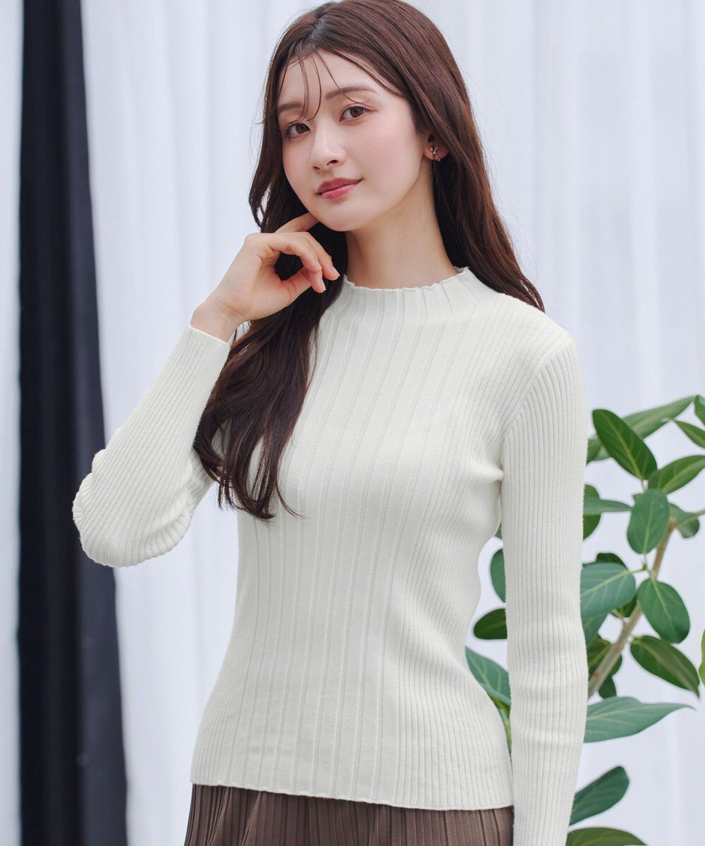 Tiaclasse 【新色追加・洗える】ランダムリブニットプルオーバー 