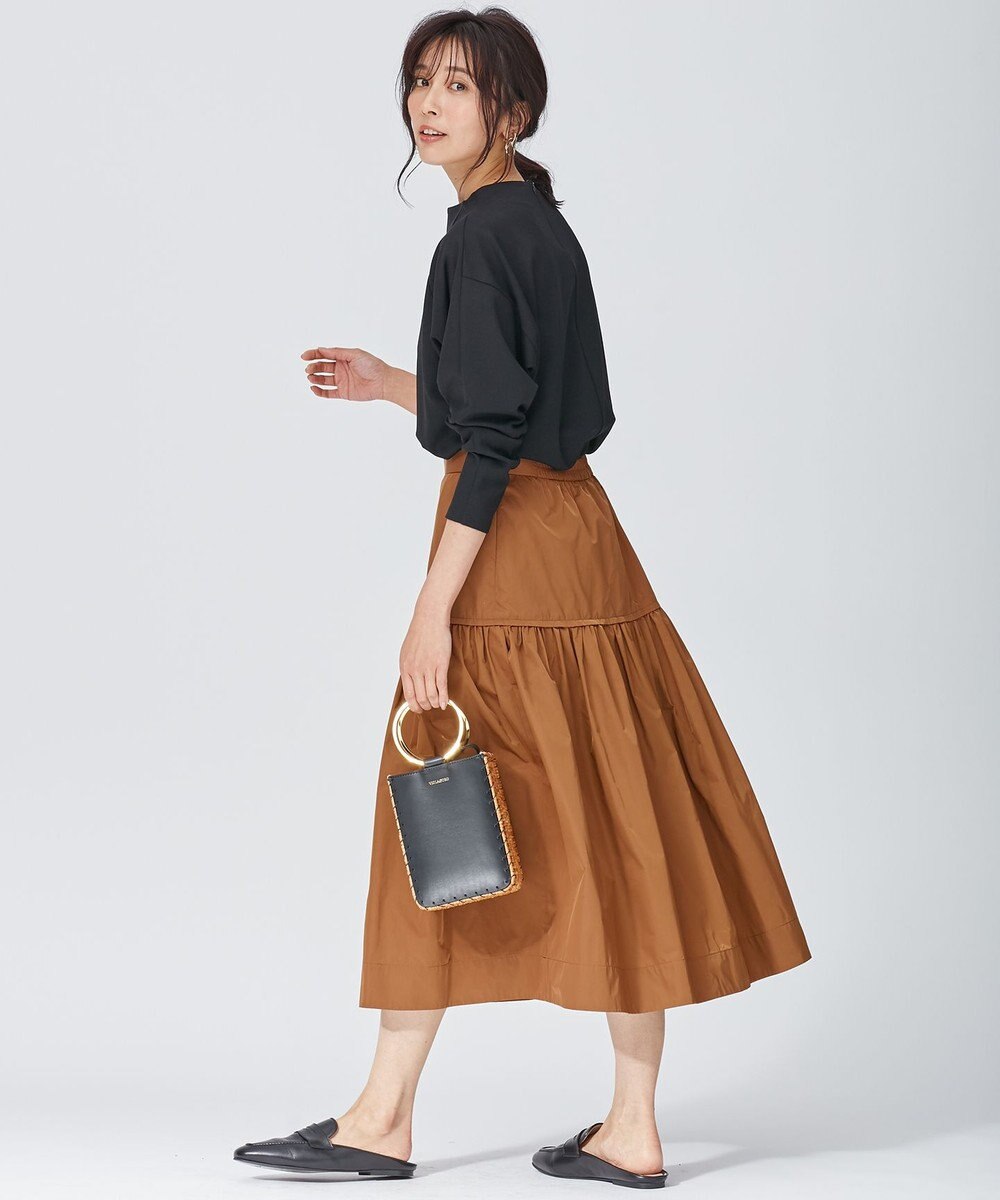 23区 L 【洗える】ヴィスコースソフトポンチ ラグラン カットソー 