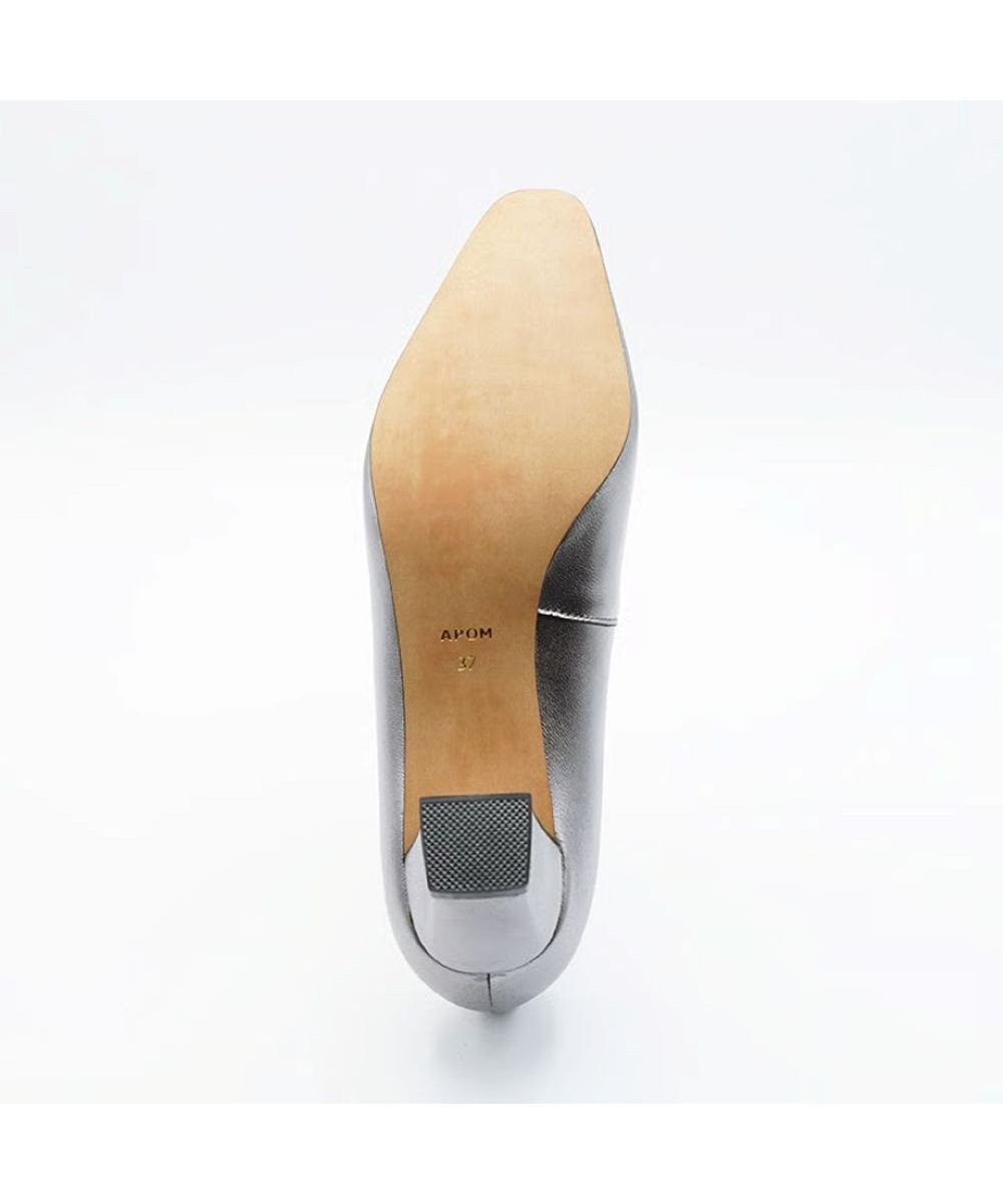 APOM スクエアトゥプレーンパンプス50 