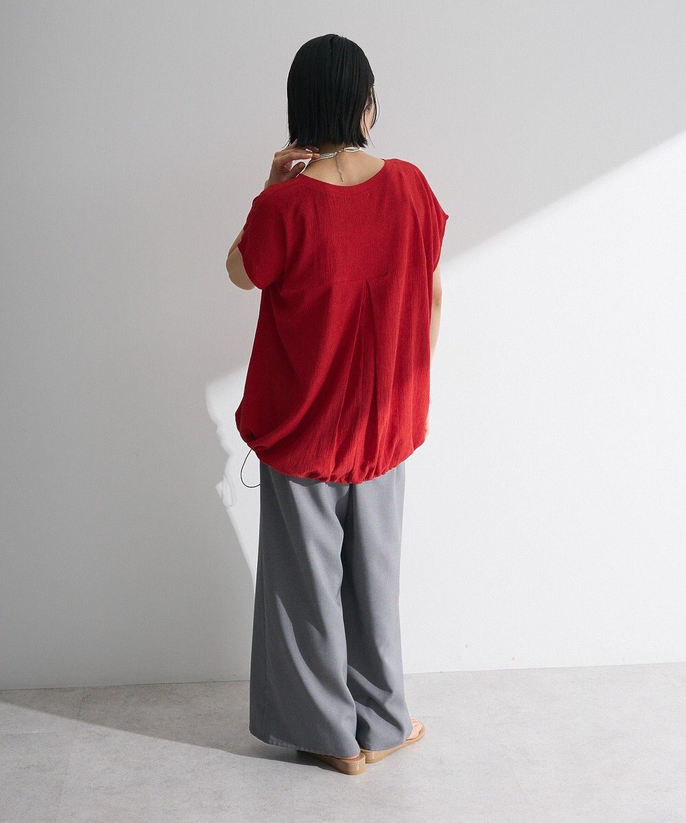 Green Parks 表面カット裾ドロストプルオーバー 