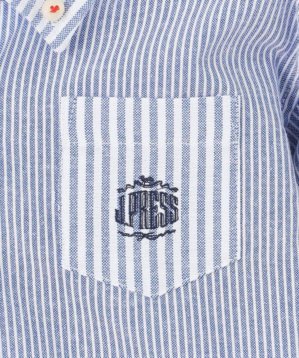 J.PRESS KIDS 【100-130cm】オックスフォード ストライプコンビシャツ 