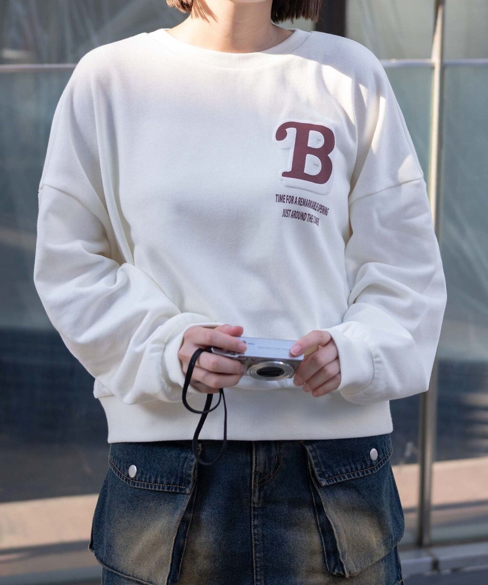 WEGO フォームプリントロゴスウェット 