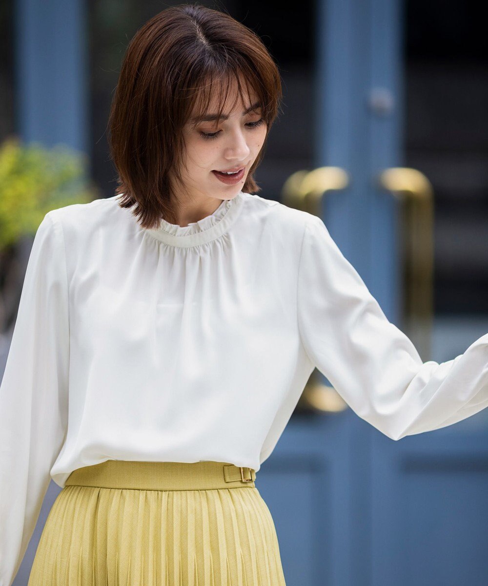 ANY SIS フリルネックスタンド ブラウス 