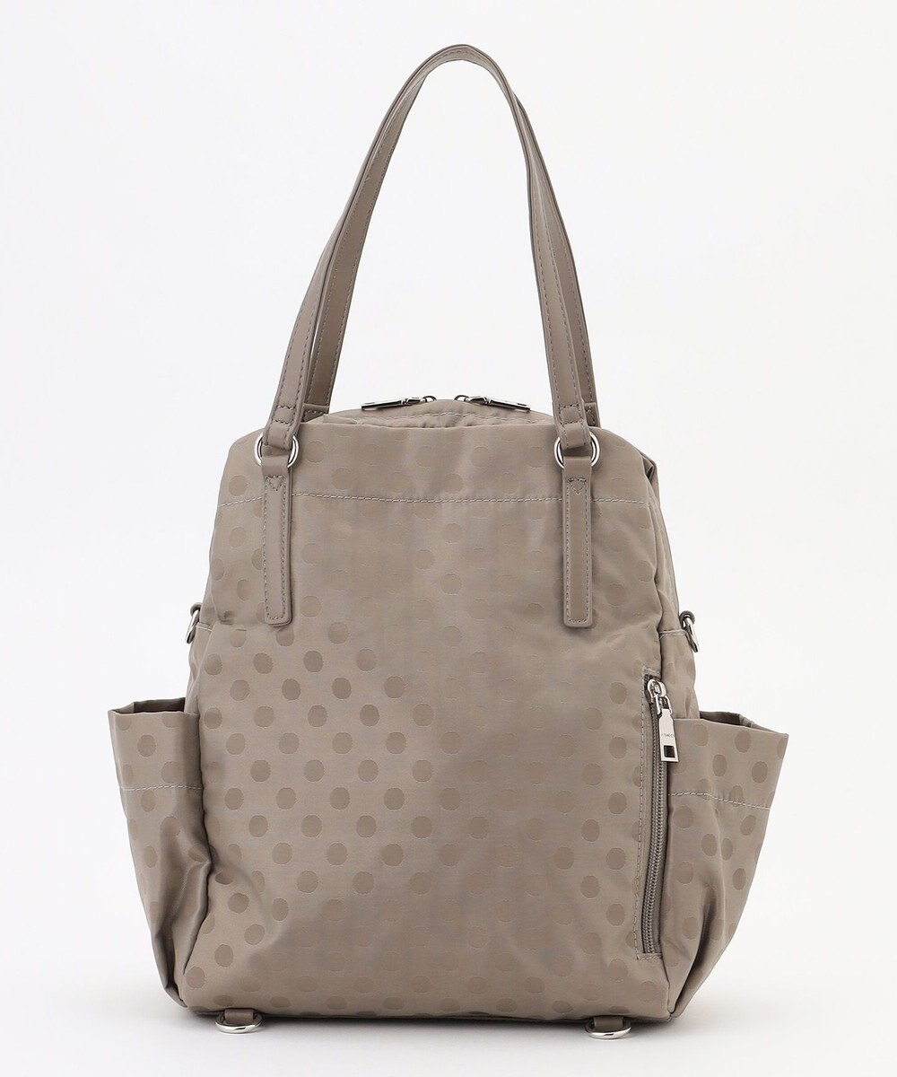 Y'SACCS ドットジャガードポーチ付きリュックサック 