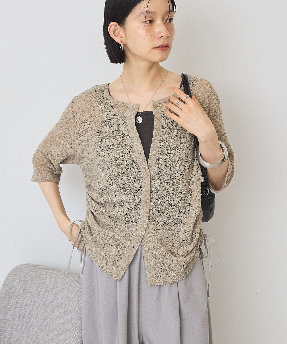 AMERICAN HOLIC レース5分袖カーディガン 