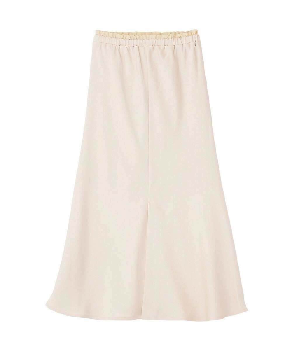 earth music&ecology サテンフリルマーメイドスカート 