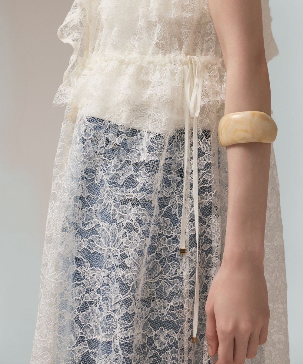 GRACE CONTINENTAL フリルカラーレースワンピース 