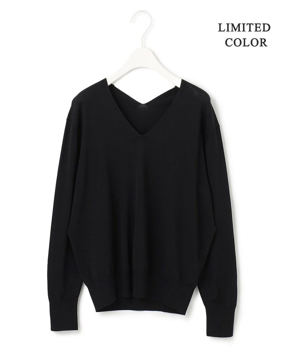 ICB 【WEB限定カラーあり・洗える】シンセティックハイゲージ Vネックプルオーバー 
