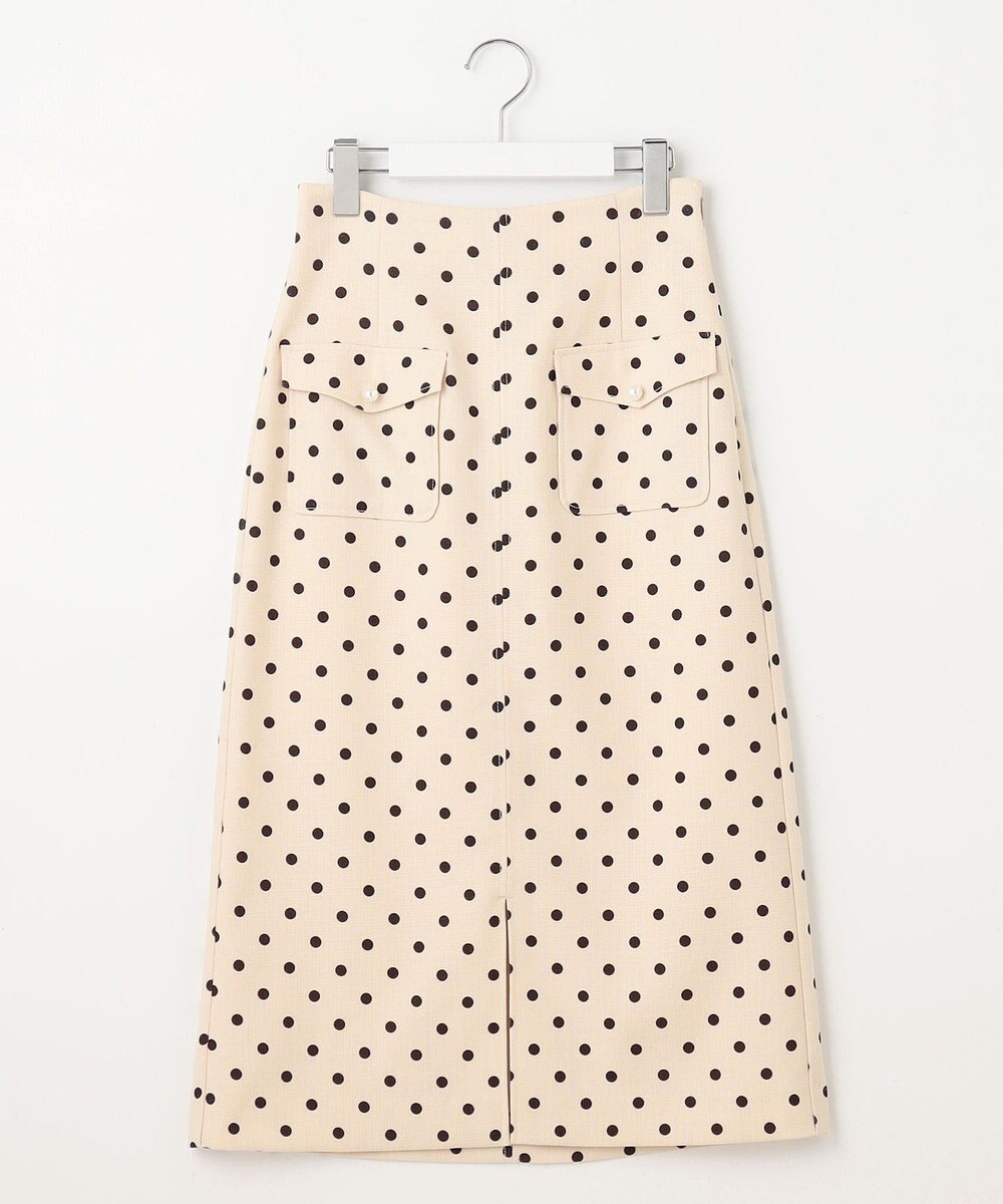 Feroux 【新色追加・洗える】パールポイントフラップ スカート 