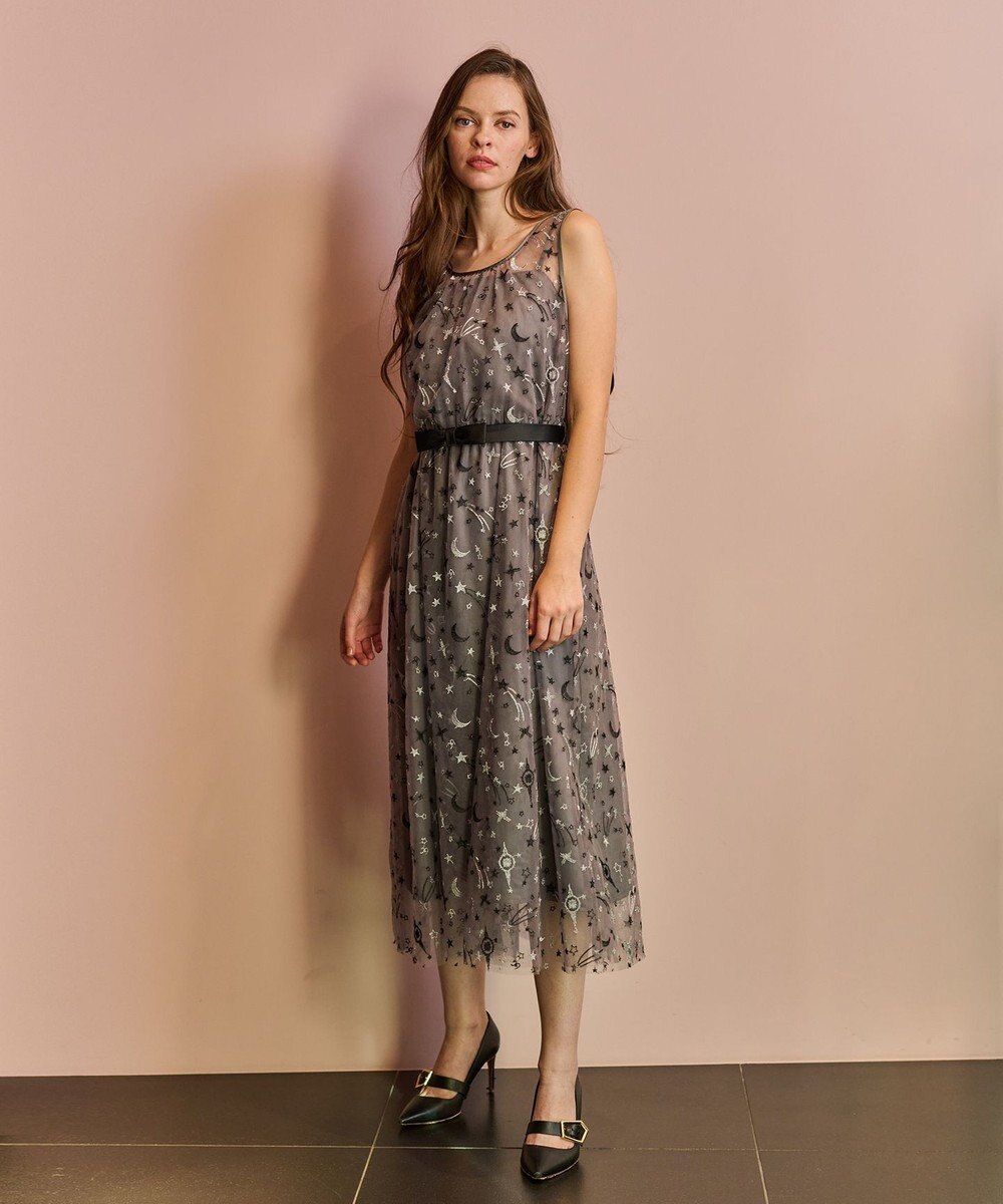 GRACE CONTINENTAL スペースembチュールドレス 