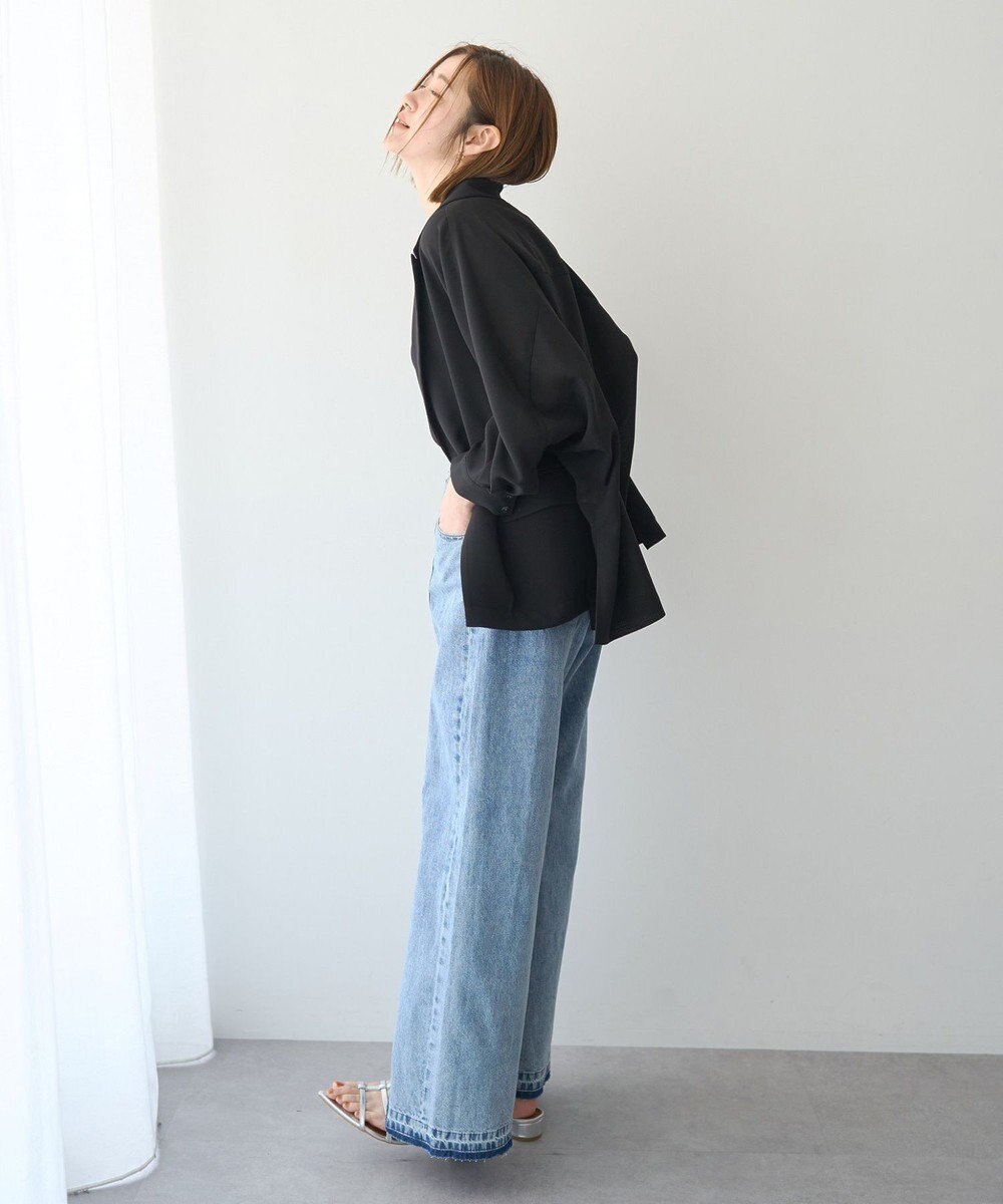 YECCA VECCA 綿麻バギーデニムパンツ 