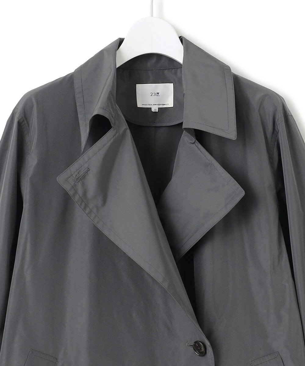 23区 【VERY3月号掲載/撥水加工/洗える】LIMONTA ハイカウントメモリータフタ コート 