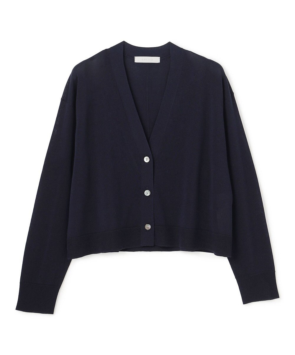 UNFILO L イージーカーディガン クロップド 