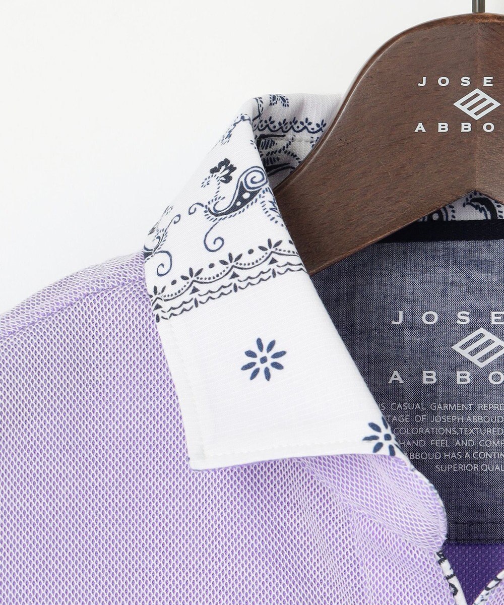 JOSEPH ABBOUD 【愛されて20年！オーガニックコットン使用】 バンダナプリント ダディ ポロシャツ 