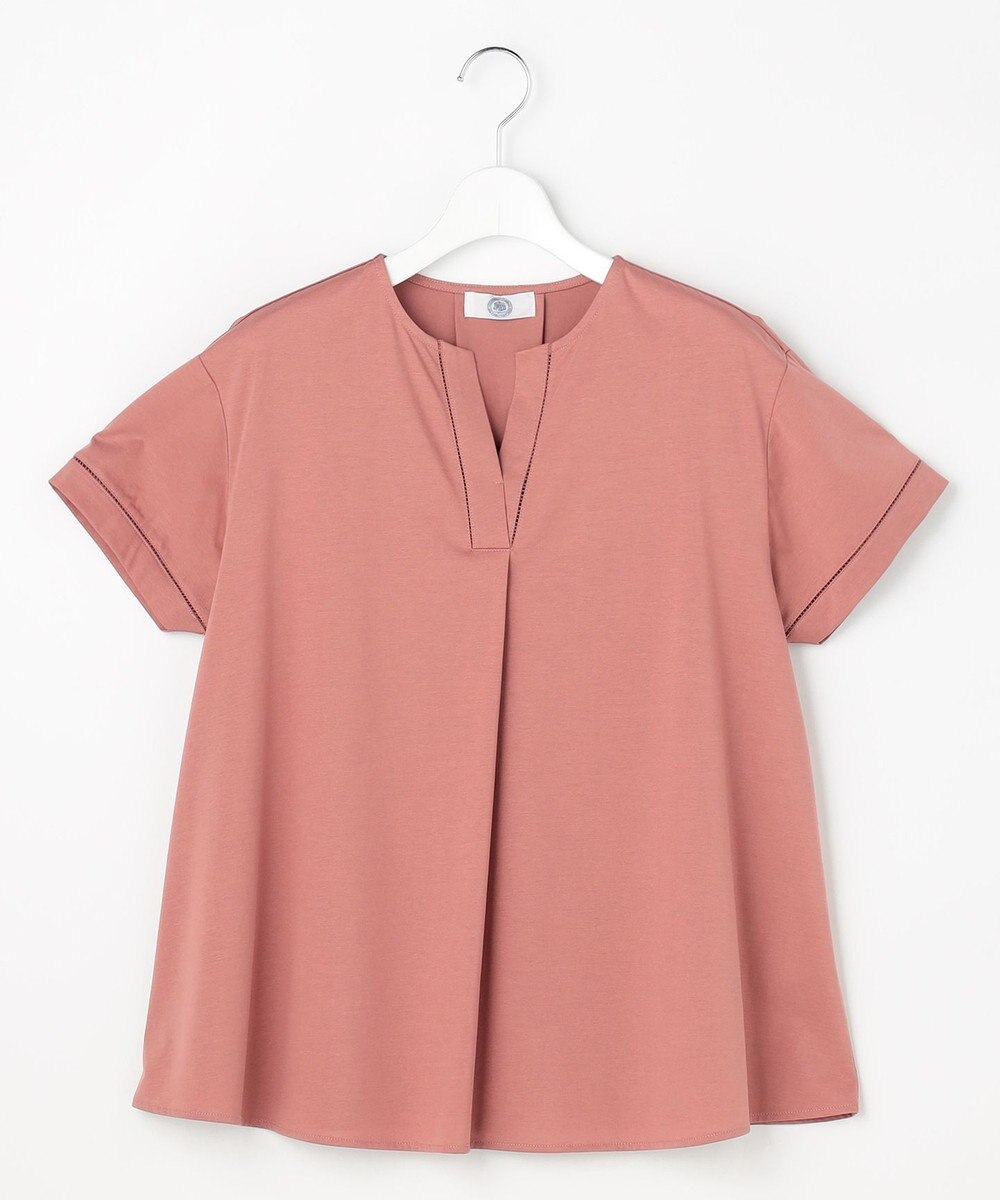 J.PRESS LADIES プレーティングジャージー チュニック丈 カットソー 