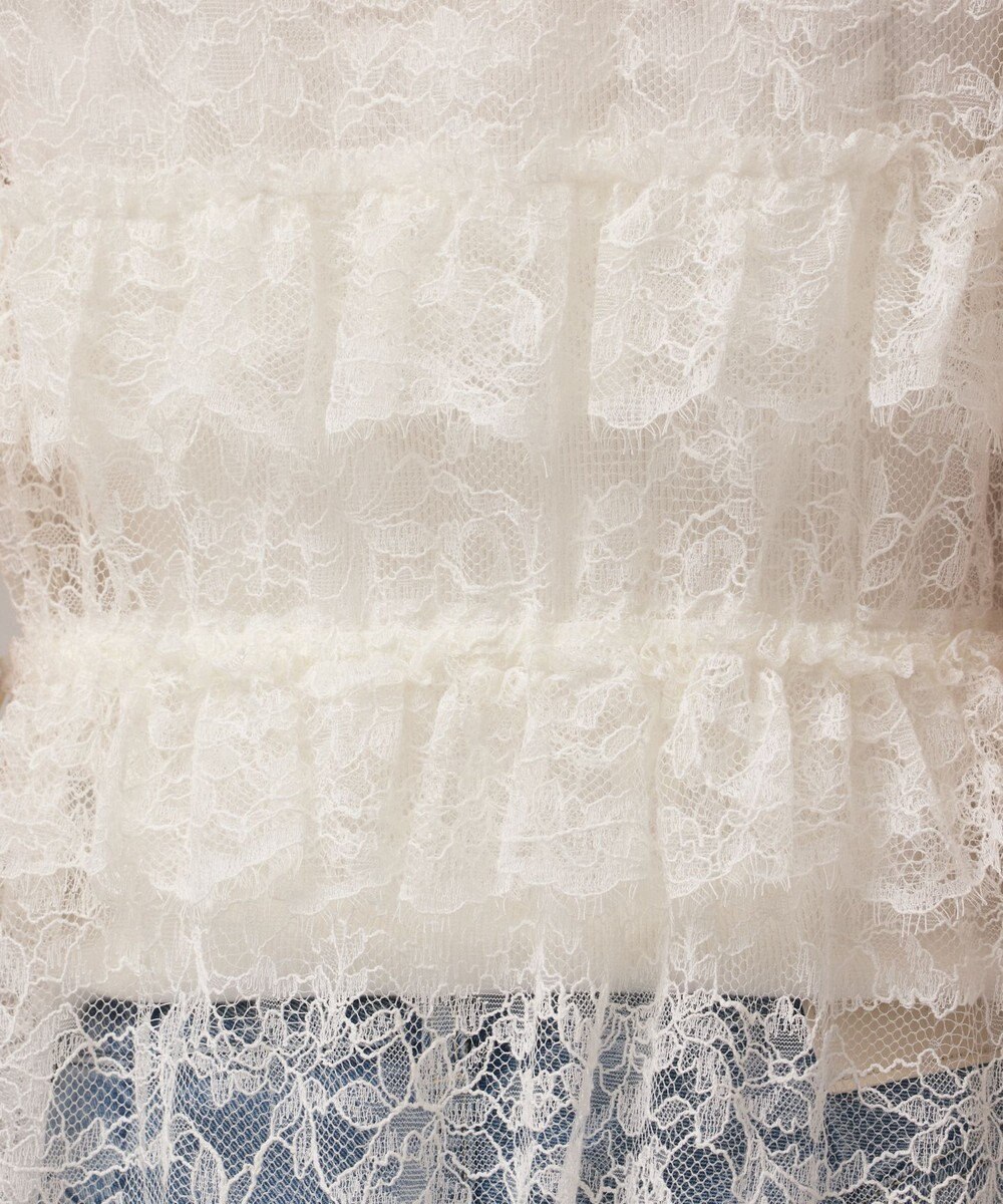 GRACE CONTINENTAL フリルカラーレースワンピース 