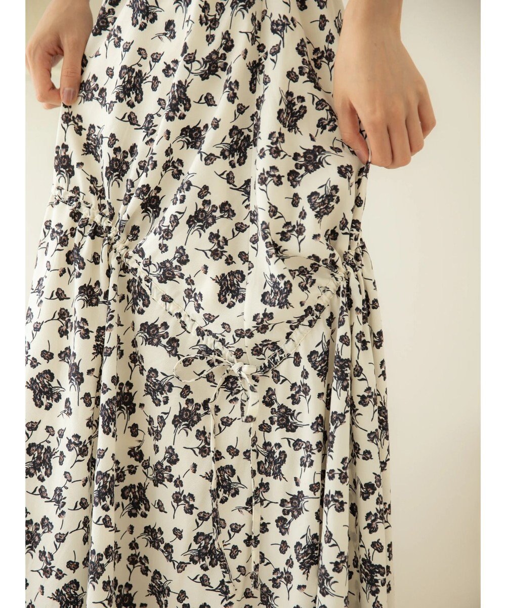 earth music&ecology ドロストギャザーフレアスカート 