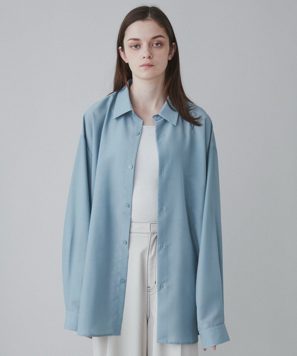 WEGO 【ユニセックス着用ITEM/SMLサイズ展開/冷房対策/紫外線対策】シアーBIGシャツ 