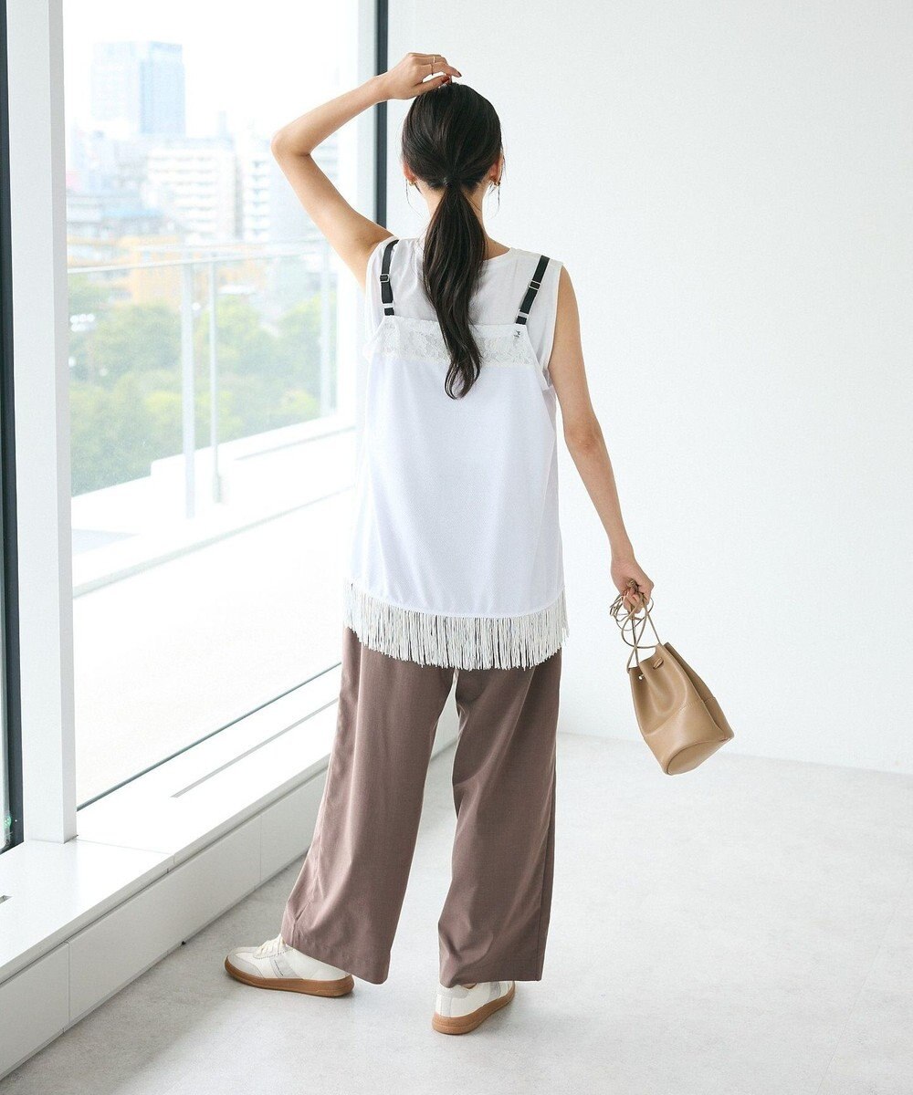 CRAFT STANDARD BOUTIQUE レース切替フリンジビスチェ 