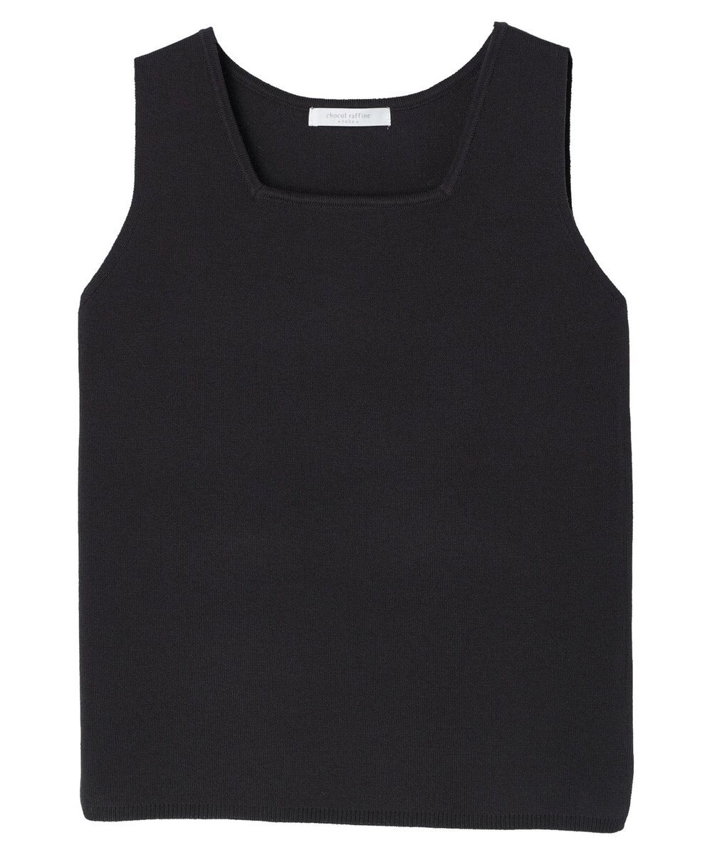 Green Parks スクエアネックニットタンクトップ 