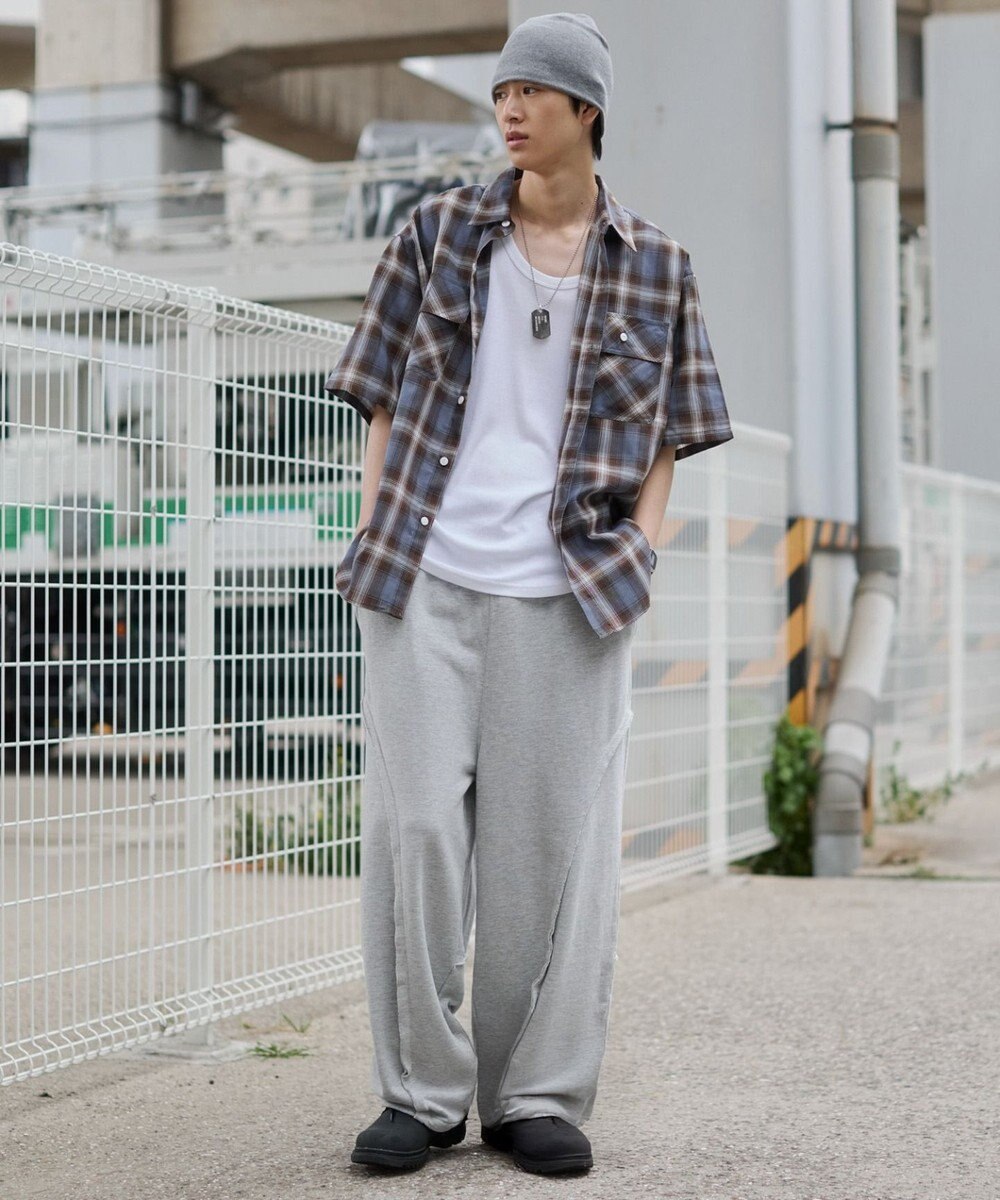 WEGO オンブレチェックシャツ（SS） 