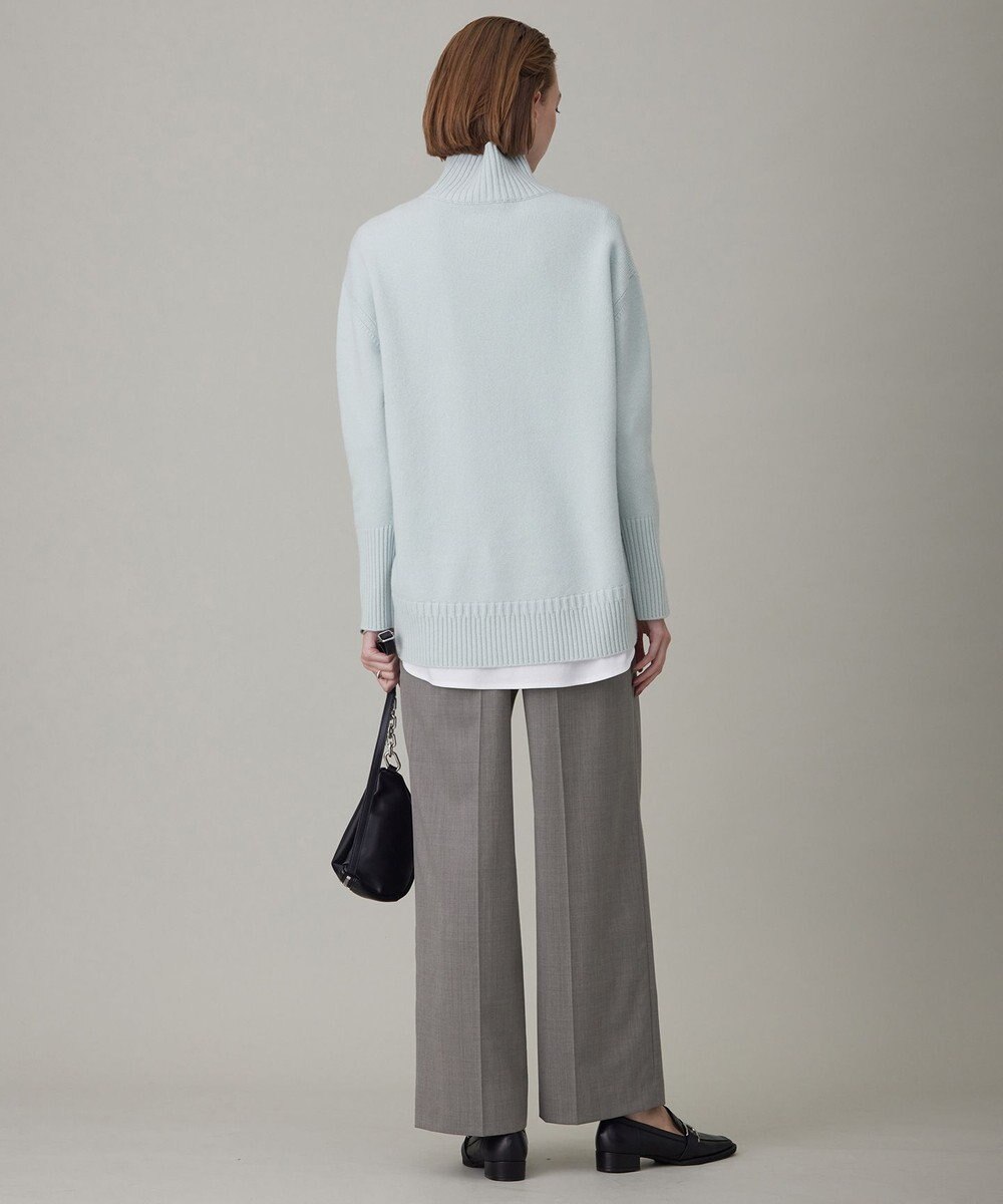 ICB 【洗える】 TWブロード ワイドストレートパンツ 