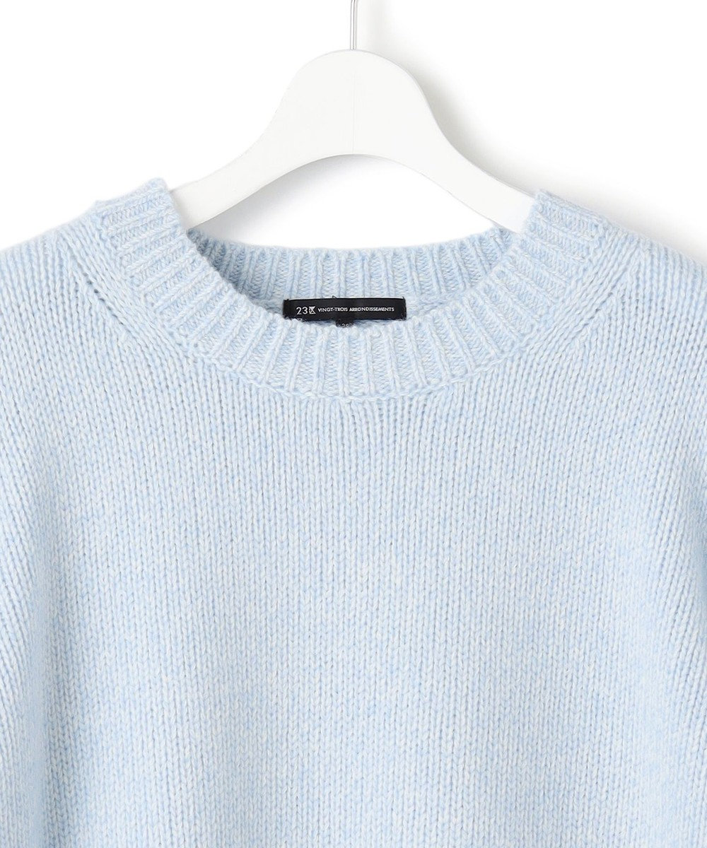 23区 S 【洗える】ウールカシミヤ パフスリーブ ニット 