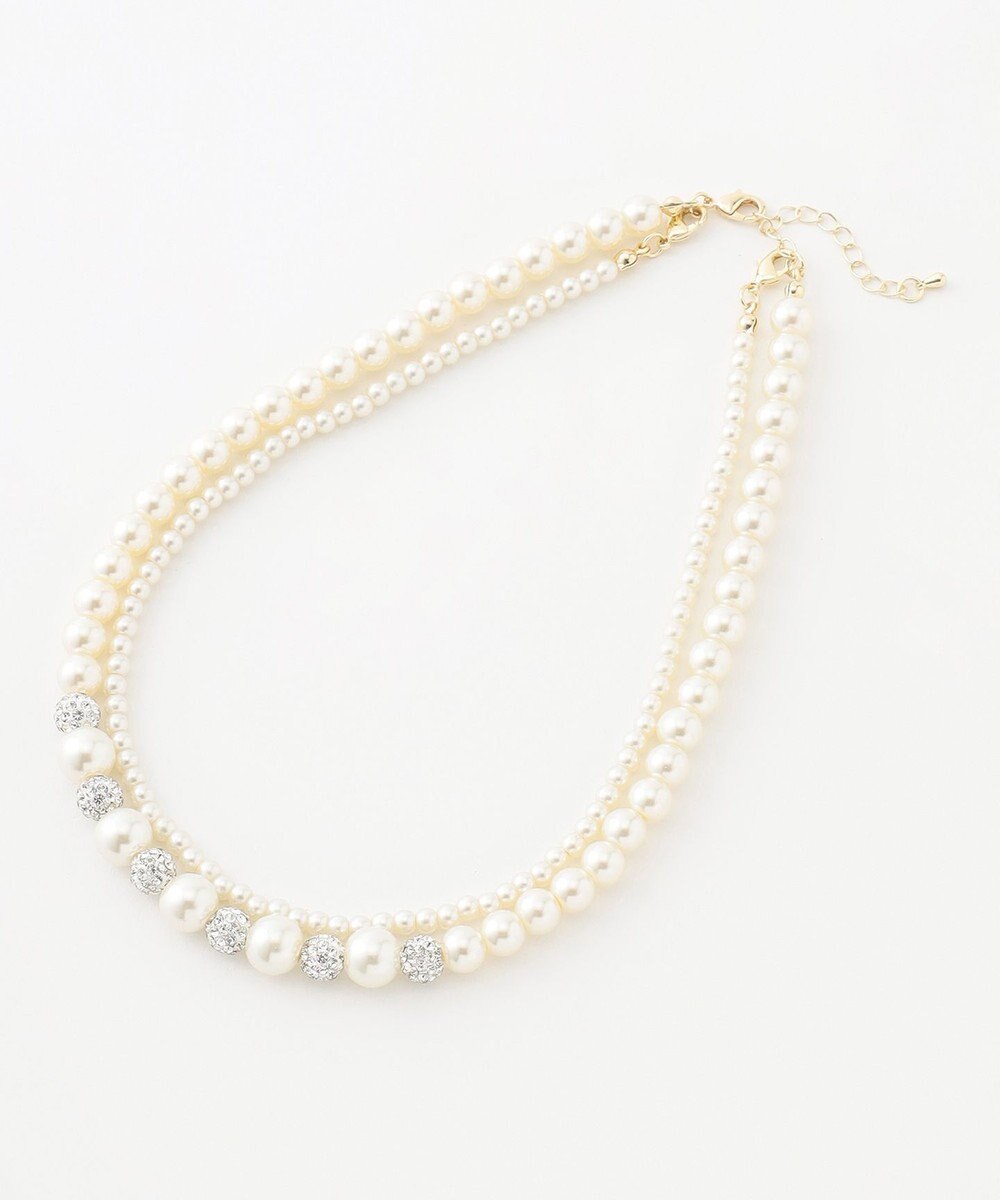 ANY SIS 【2WAY】パール調 ネックレス 