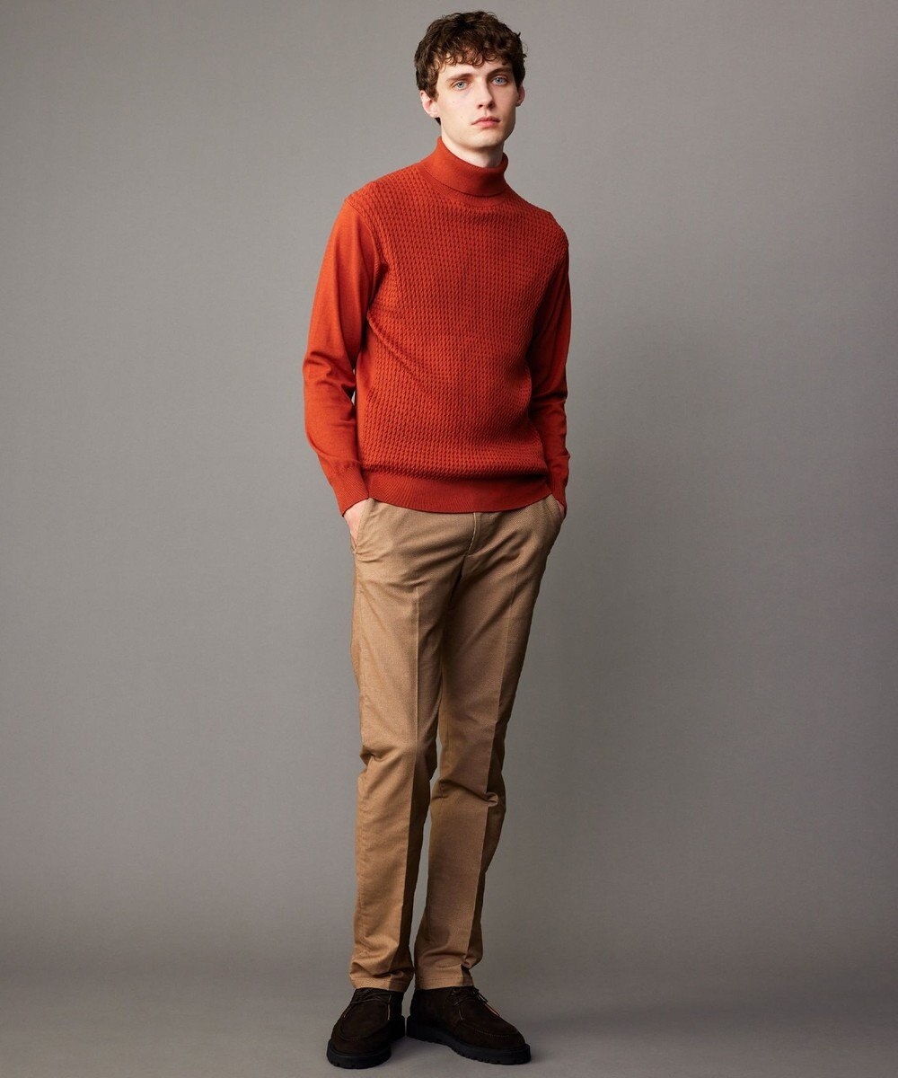 JOSEPH ABBOUD 【ウエストも伸びる!/洗える/速乾/ストレッチ】ハイパワーシャンブレードビー パンツ 