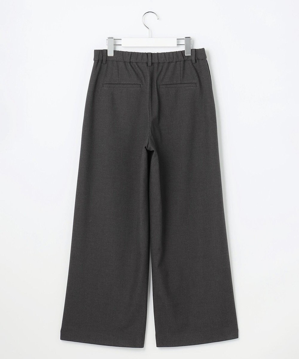 J.PRESS LADIES ジョーゼット裏起毛 ワイド パンツ 