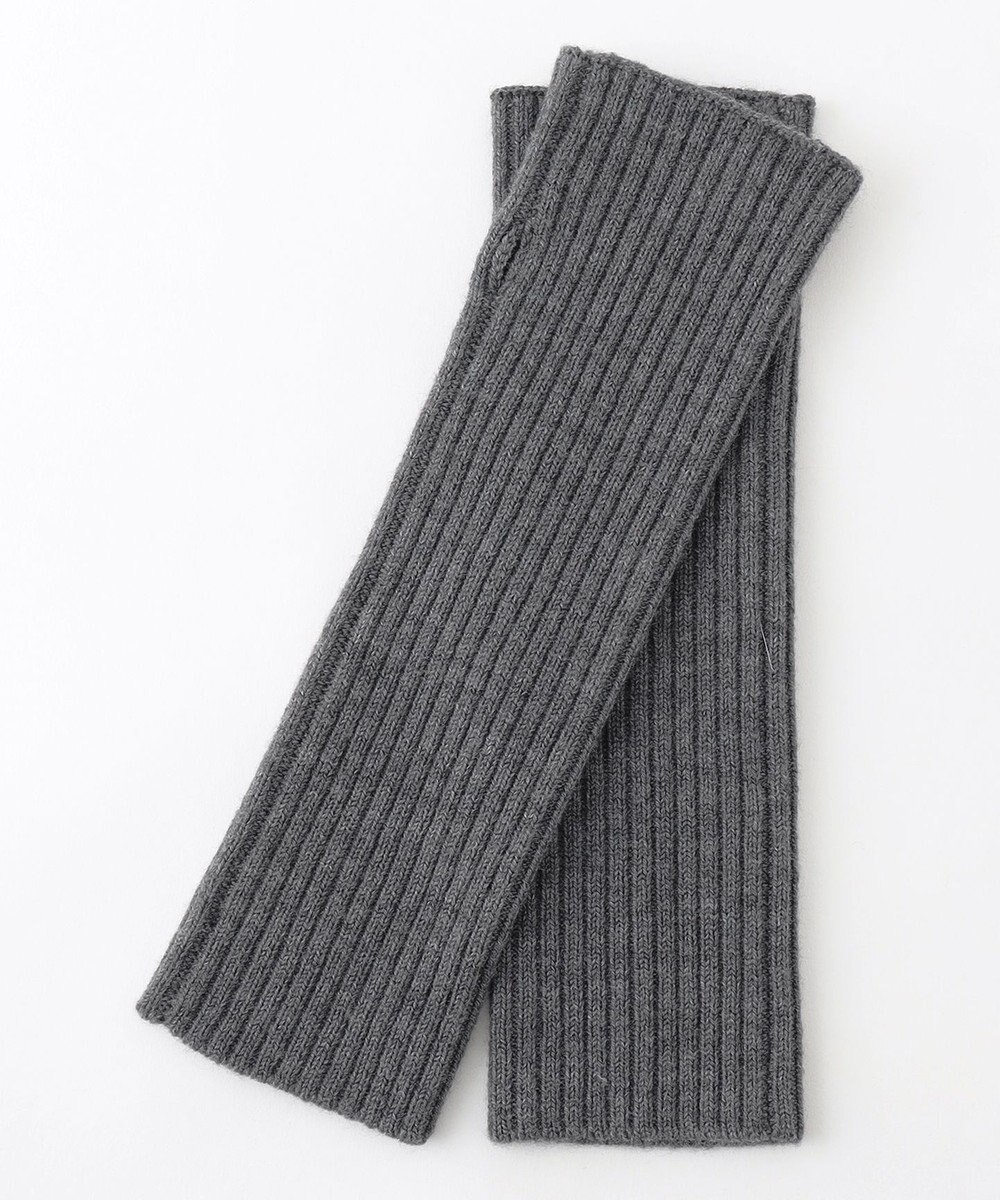自由区 【洗える】ウールブレンドバルキー アームウォーマー 