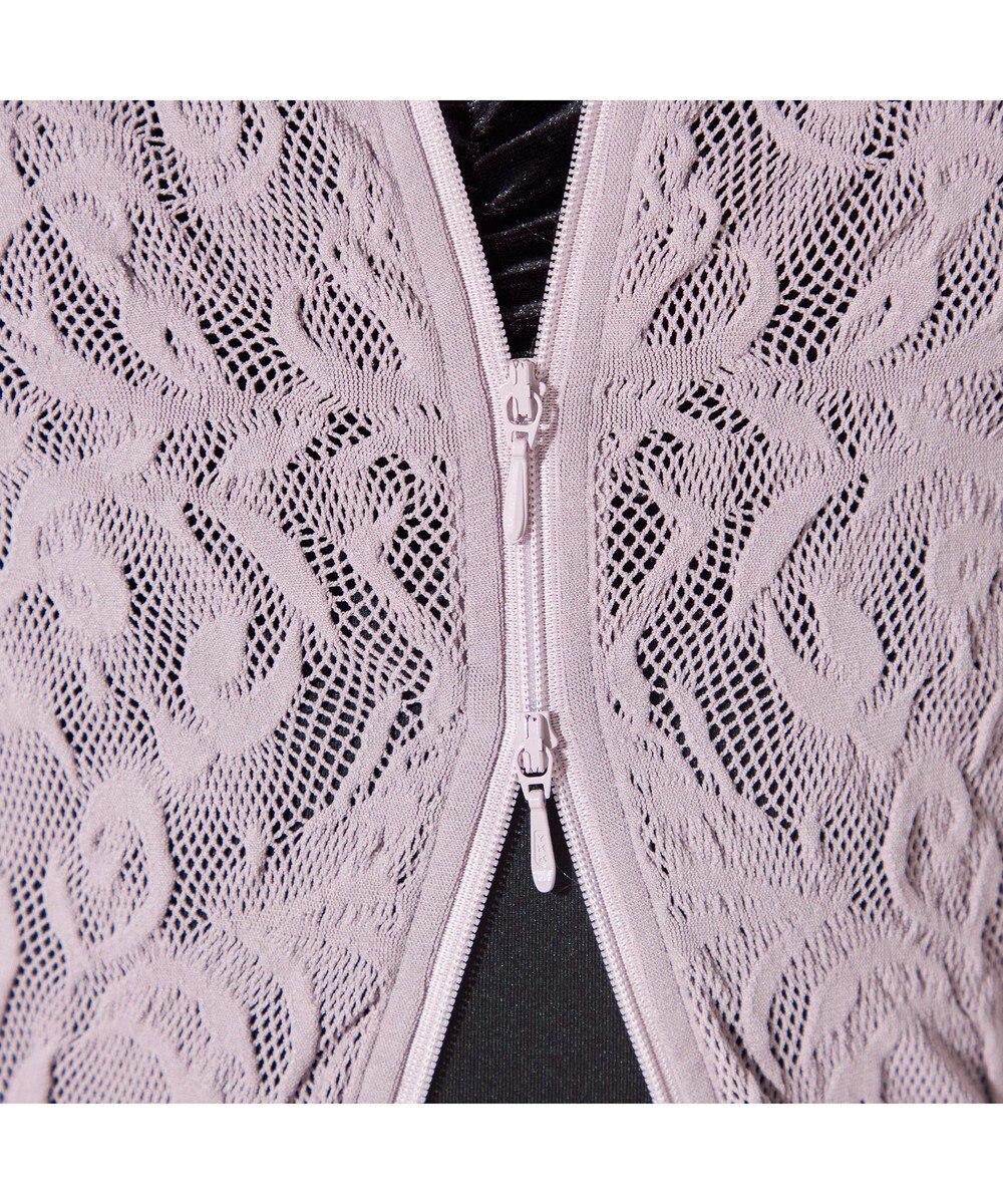 Chacott 【ノーソーイングニット】バレリーナネックジップトップ 