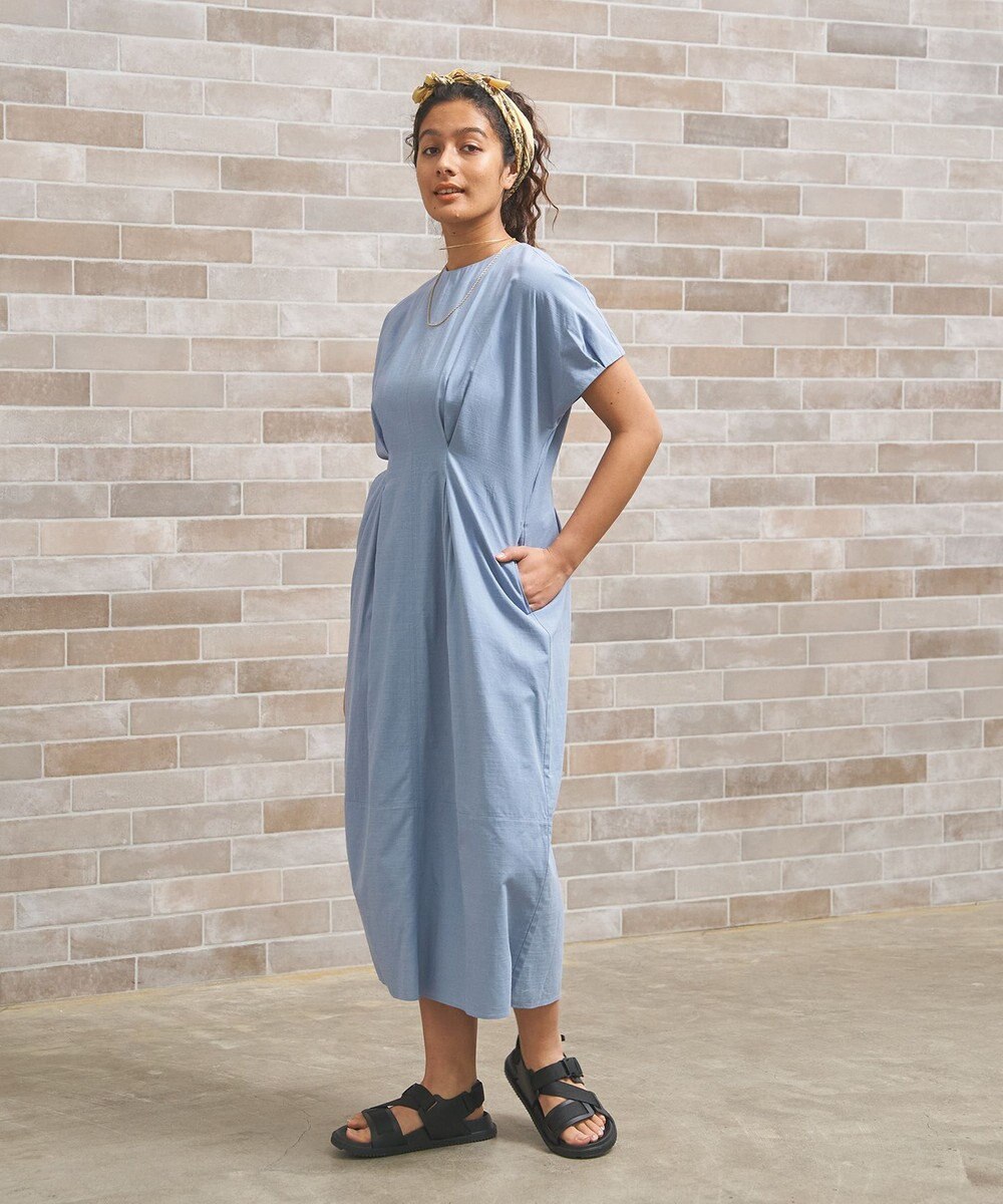 J.PRESS YORK STREET 【WOMEN】リネンライクイージーフィット ワンピース 